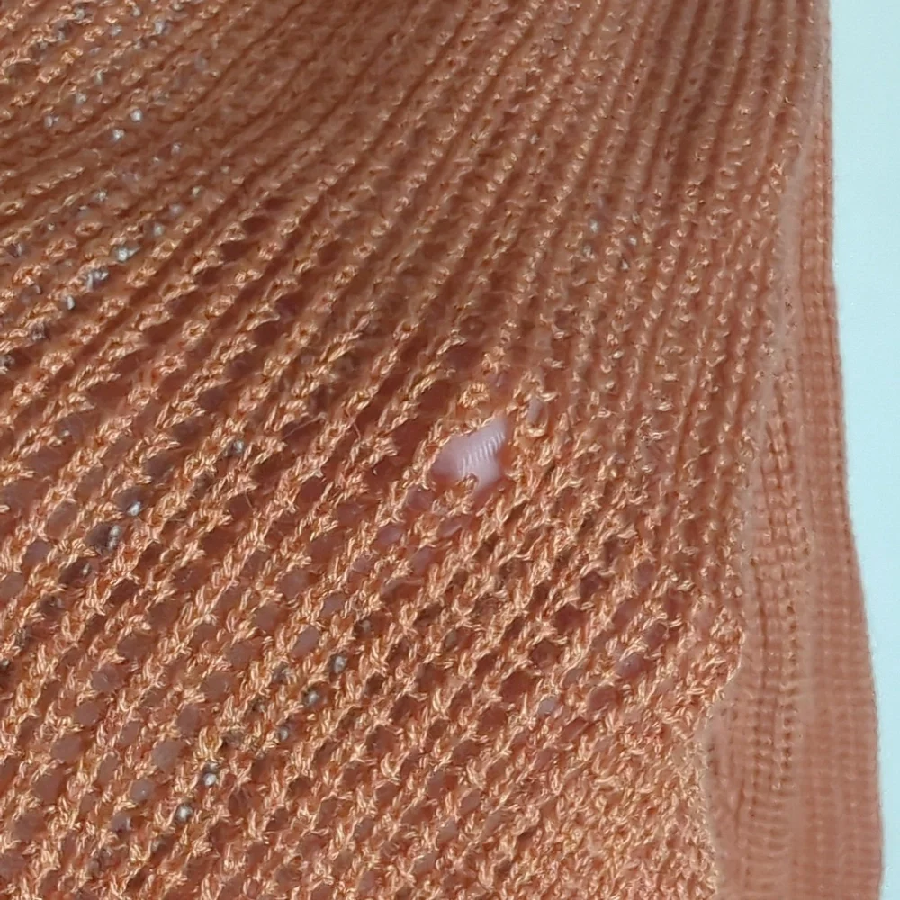 Eileen Fisher Womens Sweater Tencel Merino Wool‎ Open Knit Quiet Luxury Medium